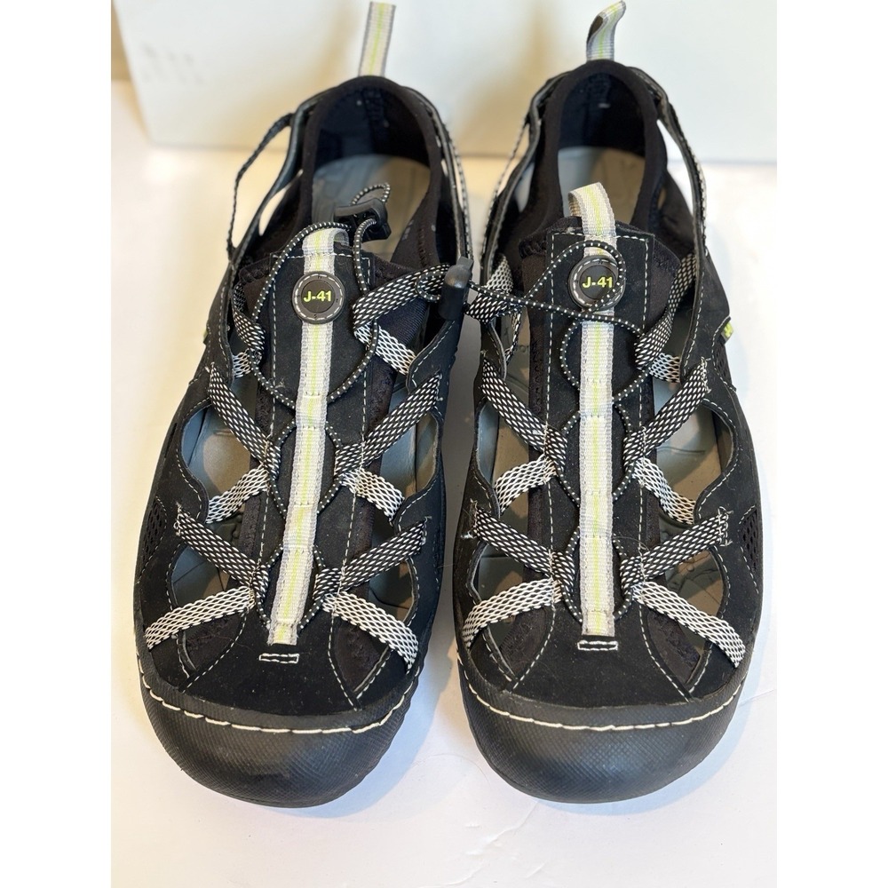 J-41 Black and Gray Casual Sport Sandals